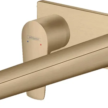 Baterie lavoar Hansgrohe Talis E cu pipa 225 mm montaj incastrat necesita corp ingropat bronz periat imagine