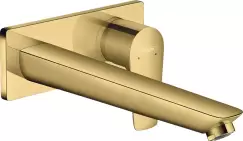 Baterie lavoar Hansgrohe Talis E cu pipa 225 mm montaj incastrat necesita corp ingropat gold optic lustruit imagine