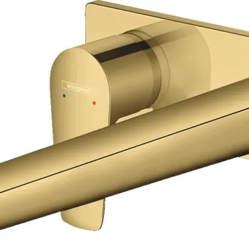 Baterie lavoar Hansgrohe Talis E cu pipa 225 mm montaj incastrat necesita corp ingropat gold optic lustruit imagine
