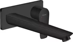 Baterie lavoar Hansgrohe Talis E cu pipa 225 mm montaj incastrat necesita corp ingropat negru mat imagine