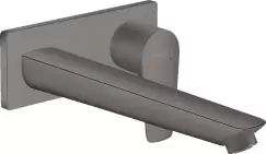 Baterie lavoar Hansgrohe Talis E cu pipa 225 mm montaj incastrat necesita corp ingropat negru periat imagine