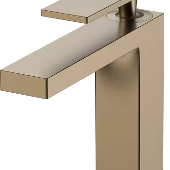 Baterie lavoar Hansgrohe Tecturis E 110 CoolStart ventil pop-up bronz periat imagine