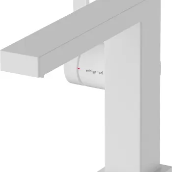 Baterie lavoar Hansgrohe Tecturis E 110 Fine CoolStart ventil click-clack alb mat imagine