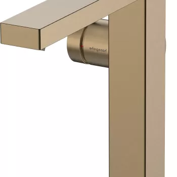Baterie lavoar Hansgrohe Tecturis E 150 Fine CoolStart ventil click-clack bronz periat imagine
