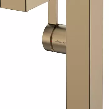 Baterie lavoar Hansgrohe Tecturis E 210 Fine pipa pivotanta CoolStart ventil click-clack bronz periat imagine