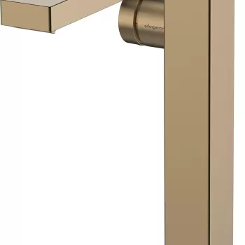 Baterie lavoar Hansgrohe Tecturis E 240 Fine pentru lavoare tip bol CoolStart ventil click-clack bronz periat imagine
