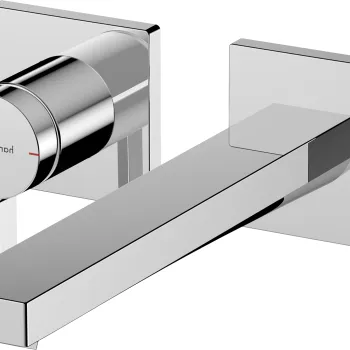 Baterie lavoar Hansgrohe Tecturis E din 2 elemente de perete pipa 22.5cm crom imagine