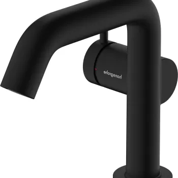 Baterie lavoar Hansgrohe Tecturis S 110 Fine CoolStart ventil click-clack negru mat imagine