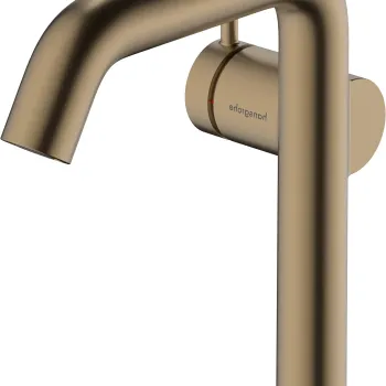 Baterie lavoar Hansgrohe Tecturis S 150 Fine CoolStart ventil click-clack bronz periat imagine