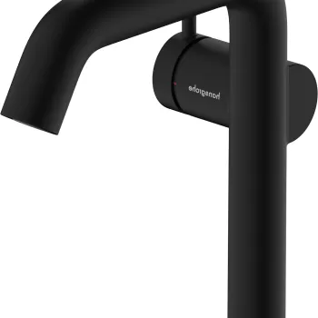 Baterie lavoar Hansgrohe Tecturis S 150 Fine CoolStart ventil click-clack negru mat imagine