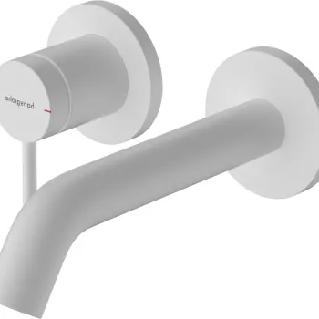 Baterie lavoar Hansgrohe Tecturis S cu pipa 165mm montaj incastrat necesita corp ingropat alb mat imagine