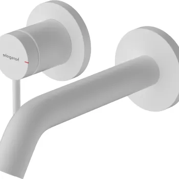 Baterie lavoar Hansgrohe Tecturis S cu pipa 165mm montaj incastrat necesita corp ingropat alb mat imagine
