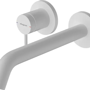 Baterie lavoar Hansgrohe Tecturis S cu pipa 225mm montaj incastrat necesita corp ingropat alb mat imagine