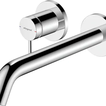 Baterie lavoar Hansgrohe Tecturis S cu pipa 225mm montaj incastrat necesita corp ingropat crom imagine