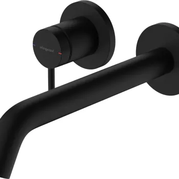 Baterie lavoar Hansgrohe Tecturis S cu pipa 225mm montaj incastrat necesita corp ingropat negru mat imagine