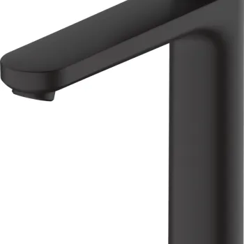 Baterie lavoar Hansgrohe Vernis Blend 190 ventil pop-up pentru lavoar tip bol negru mat imagine