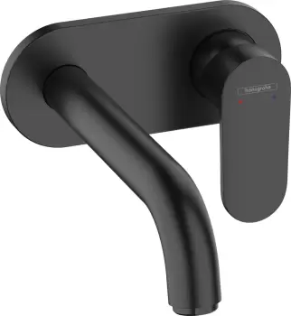 Baterie lavoar Hansgrohe Vernis Blend cu pipa 205mm montaj incastrat necesita corp ingropat negru mat imagine