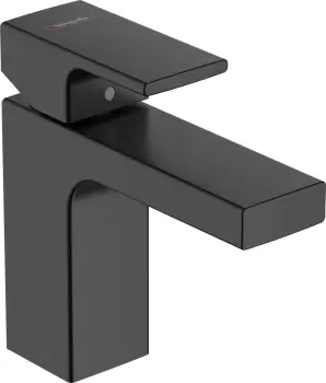 Baterie lavoar Hansgrohe Vernis Shape 100 ventil pop-up negru mat imagine