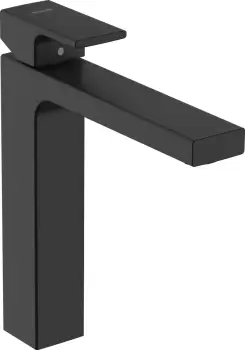 Baterie lavoar Hansgrohe Vernis Shape 190 pentru lavoar tip bol negru mat imagine