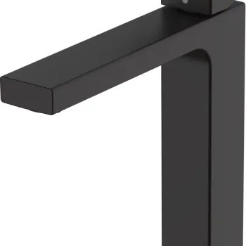 Baterie lavoar Hansgrohe Vernis Shape 190 ventil pop-up pentru lavoar tip bol negru mat imagine