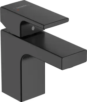 Baterie lavoar Hansgrohe Vernis Shape 70 ventil pop-up negru mat imagine