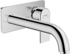 Baterie lavoar Hansgrohe Vernis Shape cu pipa 205mm montaj incastrat necesita corp ingropat crom imagine