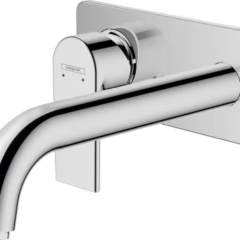 Baterie lavoar Hansgrohe Vernis Shape cu pipa 205mm montaj incastrat necesita corp ingropat crom imagine