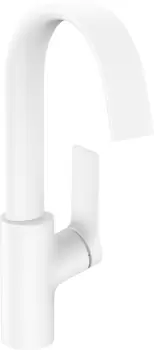 Baterie lavoar Hansgrohe Vivenis 210 cu pipa rotativa ventil pop-up alb mat imagine