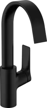 Baterie lavoar Hansgrohe Vivenis 210 cu pipa rotativa ventil pop-up negru mat imagine