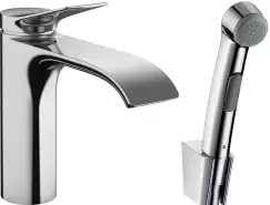Baterie lavoar Hansgrohe Vivenis cu dus tip bideu pentru igiena intima imagine