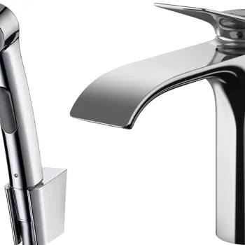 Baterie lavoar Hansgrohe Vivenis cu dus tip bideu pentru igiena intima imagine