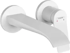 Baterie lavoar Hansgrohe Vivenis cu pipa 192mm montaj incastrat necesita corp ingropat alb mat imagine