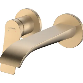 Baterie lavoar Hansgrohe Vivenis cu pipa 192mm  montaj incastrat  necesita corp ingropat  bronz periat imagine