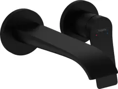 Baterie lavoar Hansgrohe Vivenis cu pipa 192mm montaj incastrat necesita corp ingropat negru mat imagine