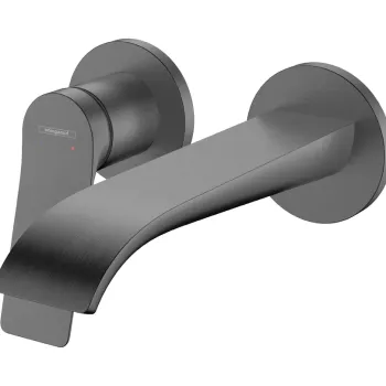 Baterie lavoar Hansgrohe Vivenis cu pipa 192mm  montaj incastrat  necesita corp ingropat  negru periat imagine