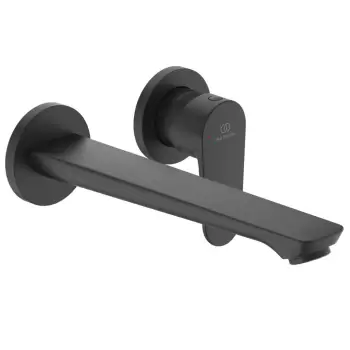 Baterie lavoar Ideal Standard Cerafine O de perete negru silk pipa 224mm necesita corp ingropat imagine