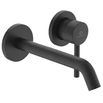 Baterie lavoar Ideal Standard Ceraline de perete pipa 213mm necesita corp ingropat negru mat imagine