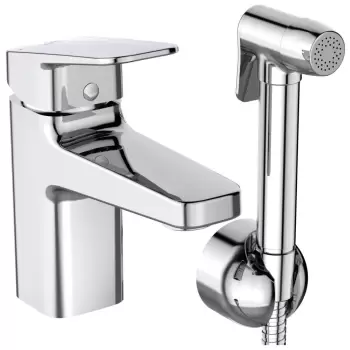 Baterie lavoar Ideal Standard Ceraplan 75 cu dus tip bideu pentru igiena intima fara ventil imagine