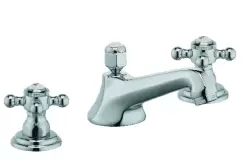 Baterie lavoar Kludi 1926 din 3 elemente pipa 14.5cm ventil pop-up crom imagine