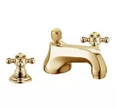 Baterie lavoar Kludi 1926 din 3 elemente pipa 14.5cm ventil pop-up gold imagine