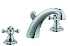 Baterie lavoar Kludi 1926 din 3 elemente pipa 15cm ventil pop-up crom imagine