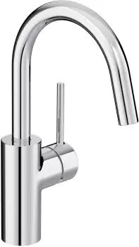 Baterie lavoar Kludi Bozz cu pipa inalta rotativa fara ventil crom imagine