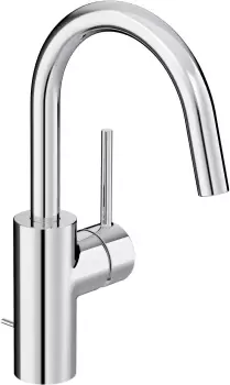 Baterie lavoar Kludi Bozz cu pipa inalta rotativa ventil pop-up crom imagine