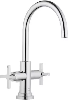 Baterie lavoar Kludi Nova Fonte Classic cu pipa inalta rotativa crom imagine