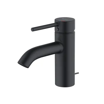 Baterie lavoar Kludi Zenta 75 Ecoplus ventil pop-up negru mat imagine