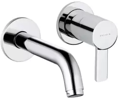 Baterie lavoar Kludi Zenta de perete pipa 230mm fara ventil montaj incastrat necesita corp ingropat imagine