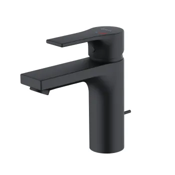 Baterie lavoar Kludi Zenta SL 100 Ecoplus ventil pop-up negru mat imagine