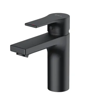 Baterie lavoar Kludi Zenta SL 100mm ventil push-open negru mat imagine