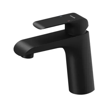 Baterie lavoar Ravak Flat Black FL 014.20 150mm fara ventil negru mat imagine