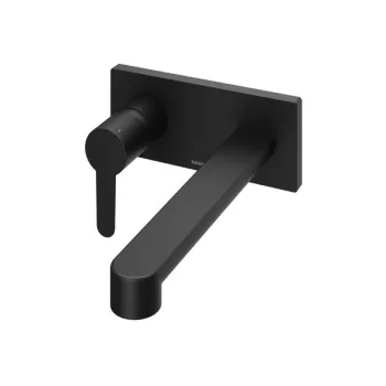 Baterie lavoar Ravak Puri Black PU 019.20 de perete negru mat imagine